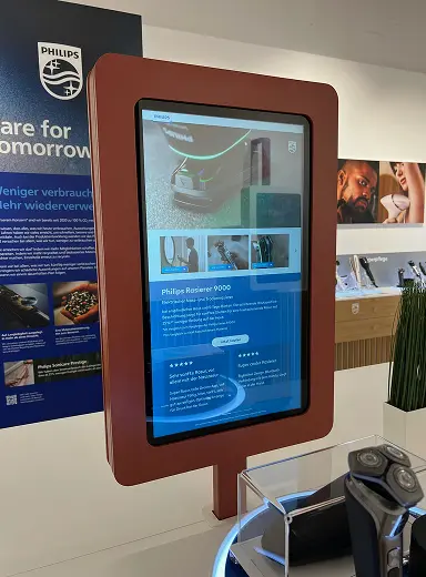 Philips Rasierer 9000 interactive product kiosk